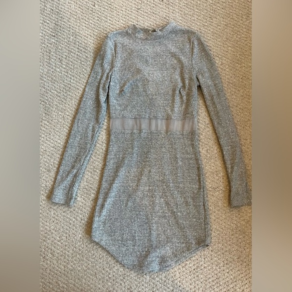 Knit long sleeve dress
